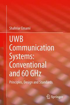 Couverture de l’ouvrage UWB Communication Systems: Conventional and 60 GHz