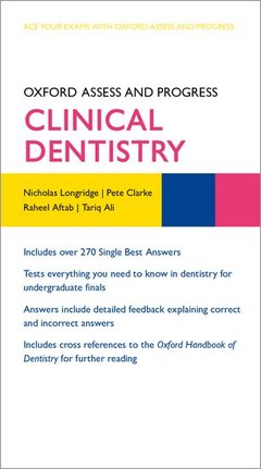 Couverture de l’ouvrage Oxford Assess and Progress: Clinical Dentistry