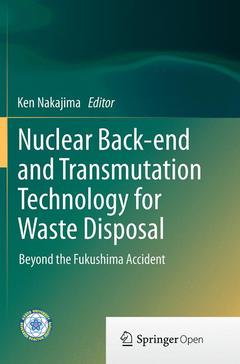 Couverture de l’ouvrage Nuclear Back-end and Transmutation Technology for Waste Disposal