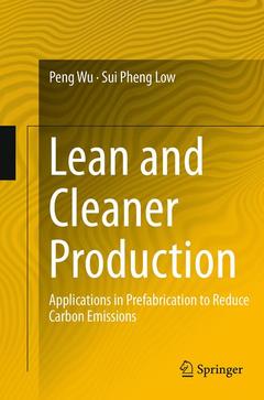 Couverture de l’ouvrage Lean and Cleaner Production