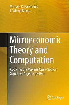 Cover of the book Microeconomic Theory and Computation