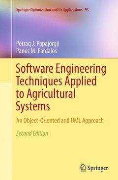 Couverture de l’ouvrage Software Engineering Techniques Applied to Agricultural Systems