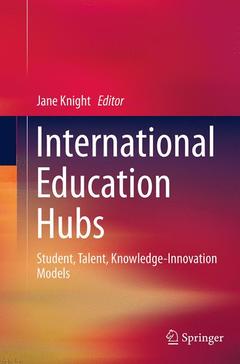 Couverture de l’ouvrage International Education Hubs