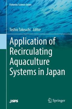 Cover of the book Application of Recirculating Aquaculture Systems in Japan