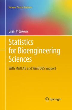 Couverture de l’ouvrage Statistics for Bioengineering Sciences