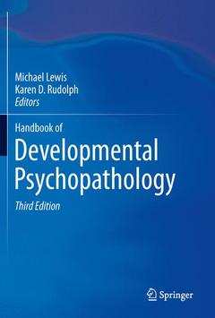 Couverture de l’ouvrage Handbook of Developmental Psychopathology