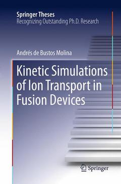 Cover of the book Kinetic Simulations of Ion Transport in Fusion Devices