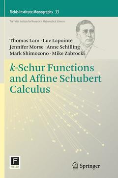 Cover of the book k-Schur Functions and Affine Schubert Calculus