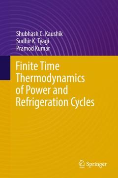 Couverture de l’ouvrage Finite Time Thermodynamics of Power and Refrigeration Cycles