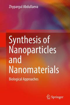 Couverture de l’ouvrage Synthesis of Nanoparticles and Nanomaterials