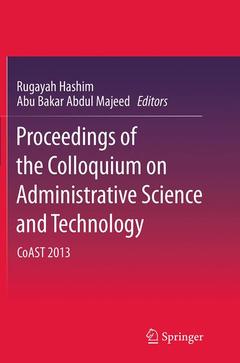 Couverture de l’ouvrage Proceedings of the Colloquium on Administrative Science and Technology