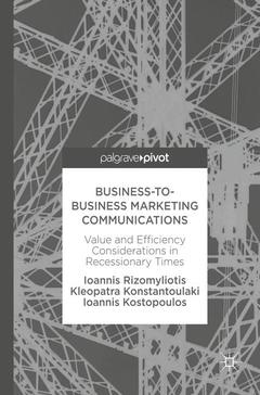 Couverture de l’ouvrage Business-to-Business Marketing Communications