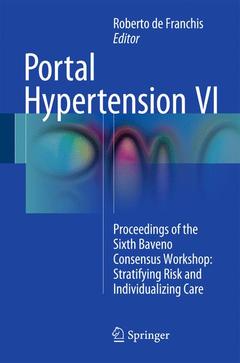 Couverture de l’ouvrage Portal Hypertension VI