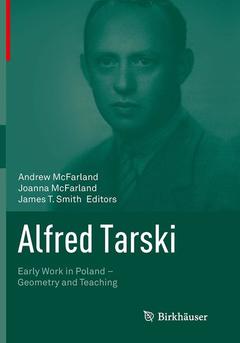 Couverture de l’ouvrage Alfred Tarski