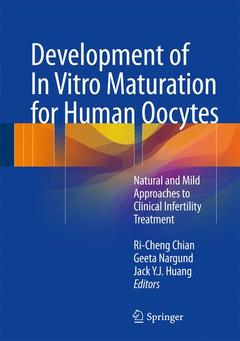 Couverture de l’ouvrage Development of In Vitro Maturation for Human Oocytes