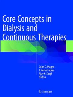 Couverture de l’ouvrage Core Concepts in Dialysis and Continuous Therapies