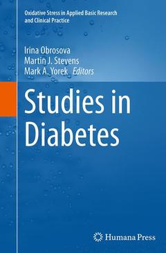 Couverture de l’ouvrage Studies in Diabetes
