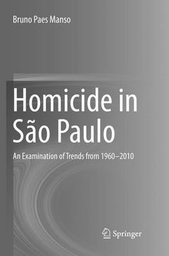 Couverture de l’ouvrage Homicide in São Paulo