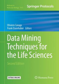 Couverture de l’ouvrage Data Mining Techniques for the Life Sciences