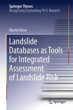 Couverture de l’ouvrage Landslide Databases as Tools for Integrated Assessment of Landslide Risk