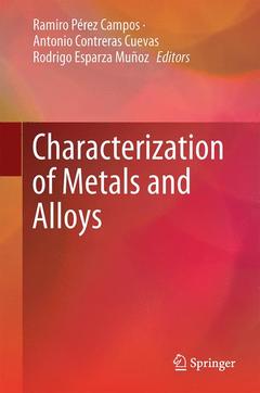 Couverture de l’ouvrage Characterization of Metals and Alloys