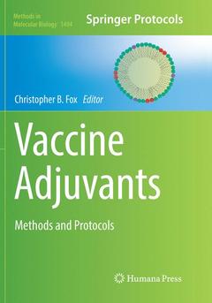 Couverture de l’ouvrage Vaccine Adjuvants