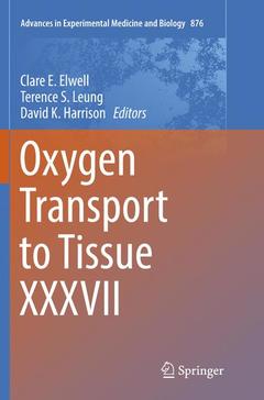 Cover of the book Oxygen Transport to Tissue XXXVII