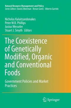 Couverture de l’ouvrage The Coexistence of Genetically Modified, Organic and Conventional Foods