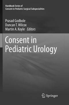 Couverture de l’ouvrage Consent in Pediatric Urology