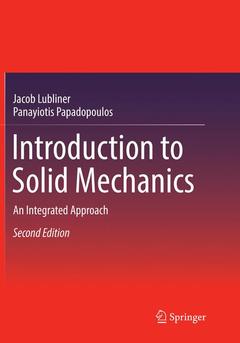 Couverture de l’ouvrage Introduction to Solid Mechanics