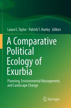 Couverture de l’ouvrage A Comparative Political Ecology of Exurbia