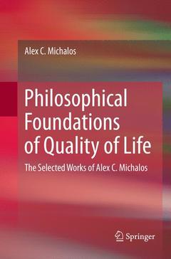 Cover of the book Philosophical Foundations of Quality of Life