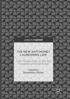 Couverture de l’ouvrage The New Anti-Money Laundering Law 