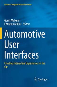 Couverture de l’ouvrage Automotive User Interfaces