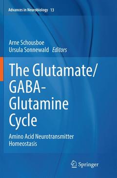 Couverture de l’ouvrage The Glutamate/GABA-Glutamine Cycle
