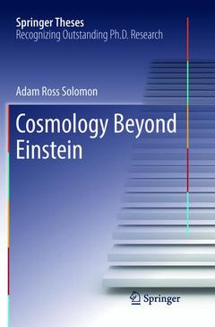 Couverture de l’ouvrage Cosmology Beyond Einstein