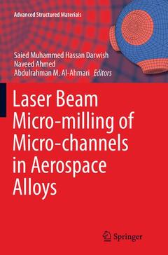 Couverture de l’ouvrage Laser Beam Micro-milling of Micro-channels in Aerospace Alloys