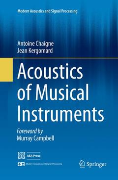 Couverture de l’ouvrage Acoustics of Musical Instruments