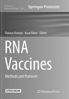 Couverture de l’ouvrage RNA Vaccines