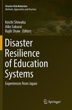 Couverture de l’ouvrage Disaster Resilience of Education Systems