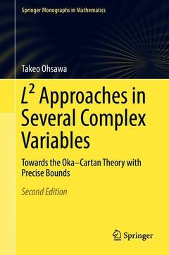 Couverture de l’ouvrage L² Approaches in Several Complex Variables