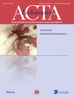 Couverture de l’ouvrage Acta Endoscopica Vol. 48 N° 3-4 - Novembre 2018