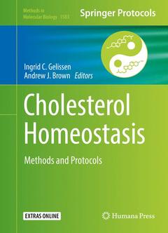 Couverture de l’ouvrage Cholesterol Homeostasis