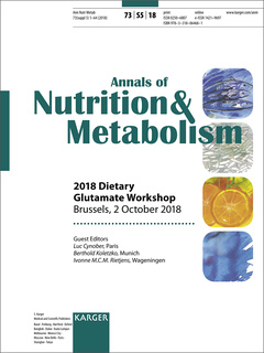 Couverture de l’ouvrage Dietary Glutamate Workshop 2018