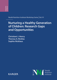 Couverture de l’ouvrage Nurturing a Healthy Generation of Children: Research Gaps and Opportunities