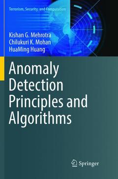Couverture de l’ouvrage Anomaly Detection Principles and Algorithms
