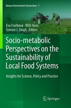 Cover of the book Socio-Metabolic Perspectives on the Sustainability of Local Food Systems