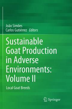 Couverture de l’ouvrage Sustainable Goat Production in Adverse Environments: Volume II