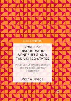 Couverture de l’ouvrage Populist Discourse in Venezuela and the United States