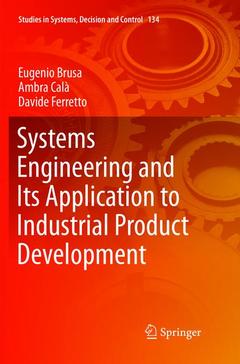 Couverture de l’ouvrage Systems Engineering and Its Application to Industrial Product Development